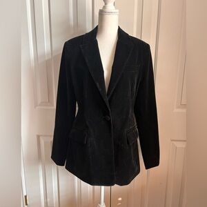 NWT STEVE MADDEN Beautiful Women Velvet Classic Blazer, Black, Size Medium
